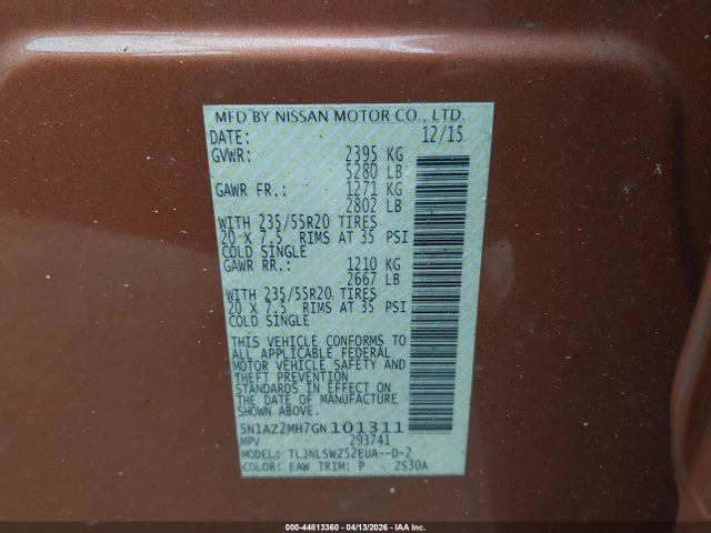 Nissan Murano Platinum