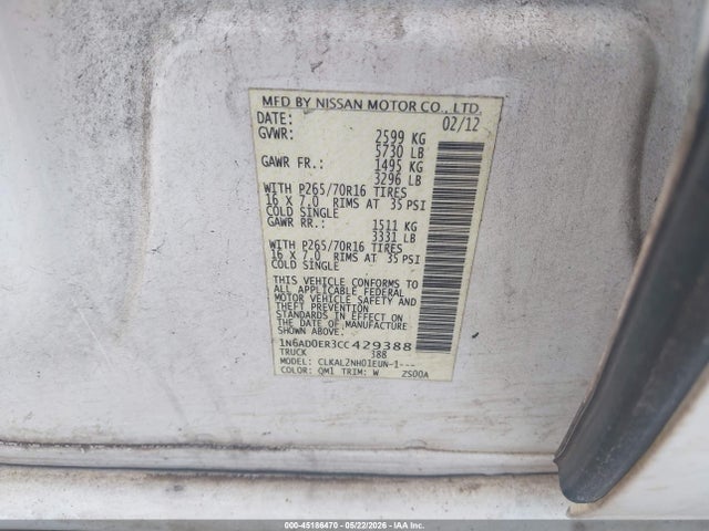 Nissan Frontier Sv