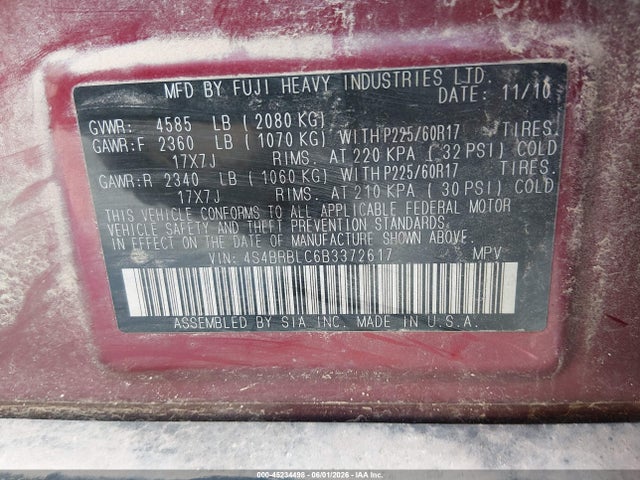 Subaru Outback 2.5i Limited