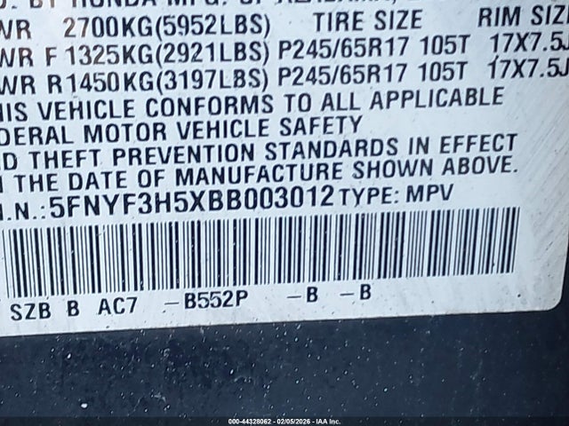 Honda Pilot Ex-l