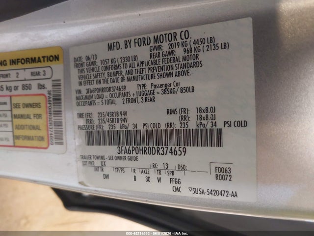 Ford Fusion Se
