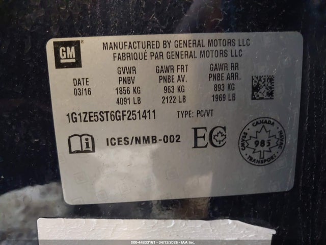 Chevrolet Malibu 1lt
