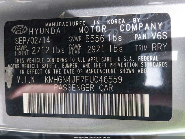 Hyundai Genesis 5.0
