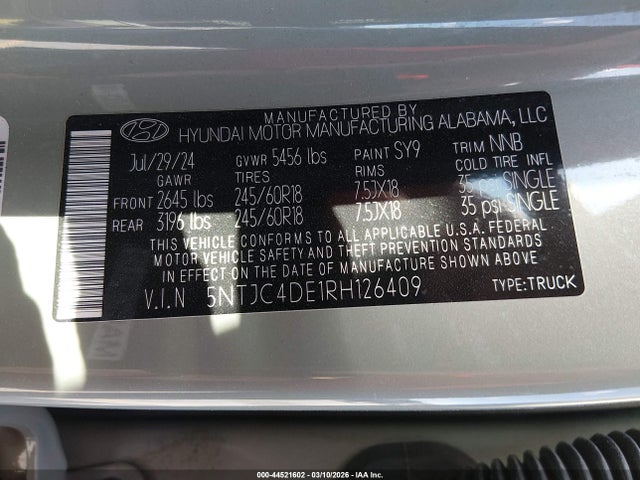 Hyundai SANTA CRUZ Sel
