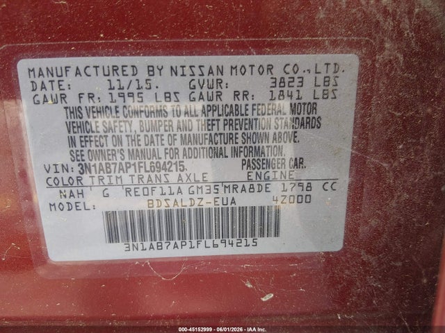 Nissan Sentra Sv