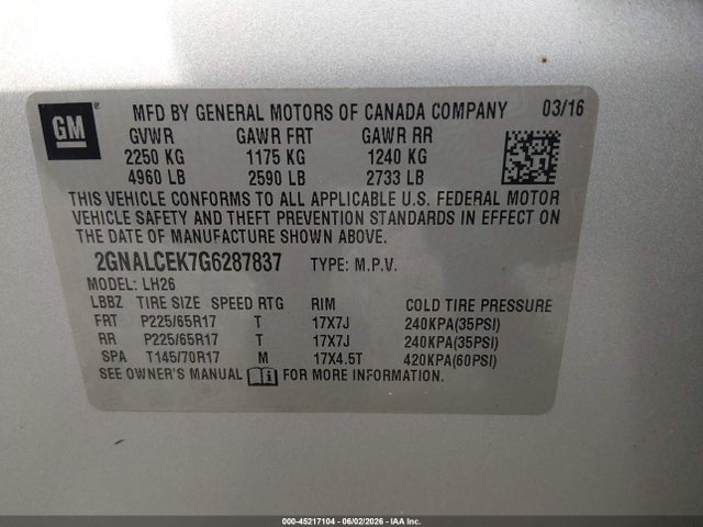 Chevrolet Equinox Lt