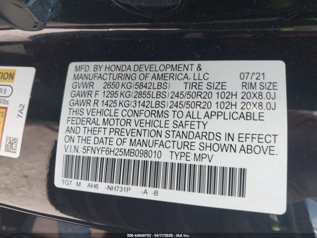Honda Pilot Awd Special Edition