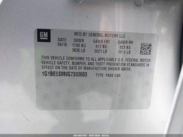 Chevrolet Cruze Lt Auto