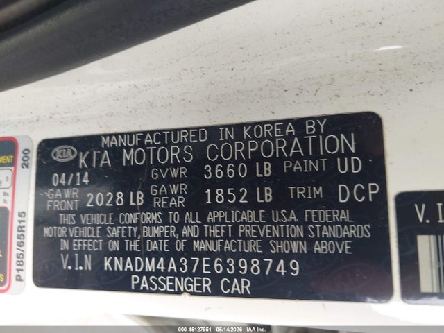 Kia Rio Lx