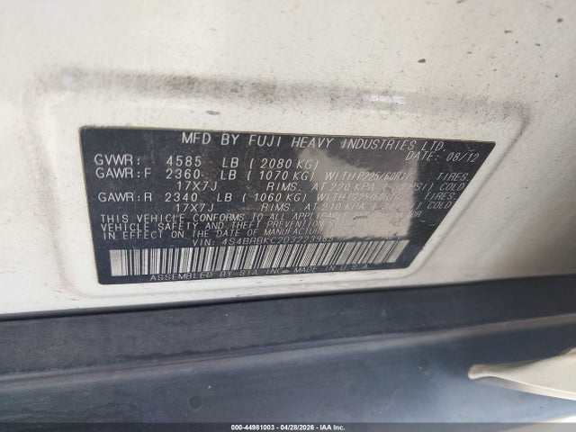 Subaru Outback 2.5i Limited