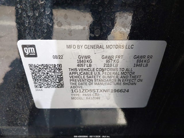Chevrolet Malibu Fwd Lt