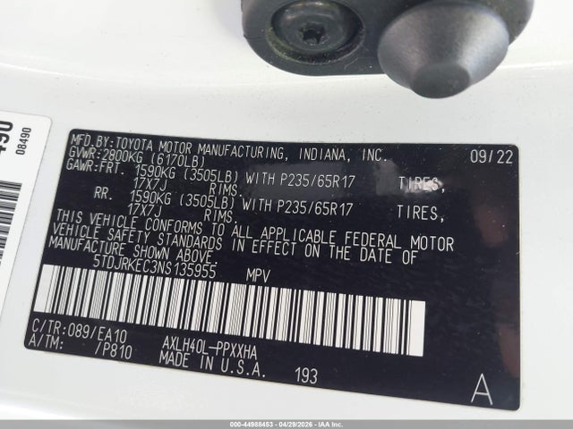 Toyota Sienna Xle