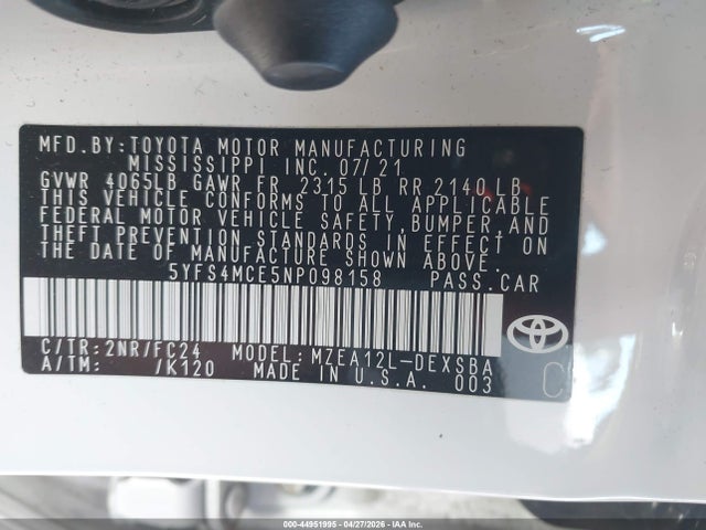 Toyota Corolla Se Apex Edition