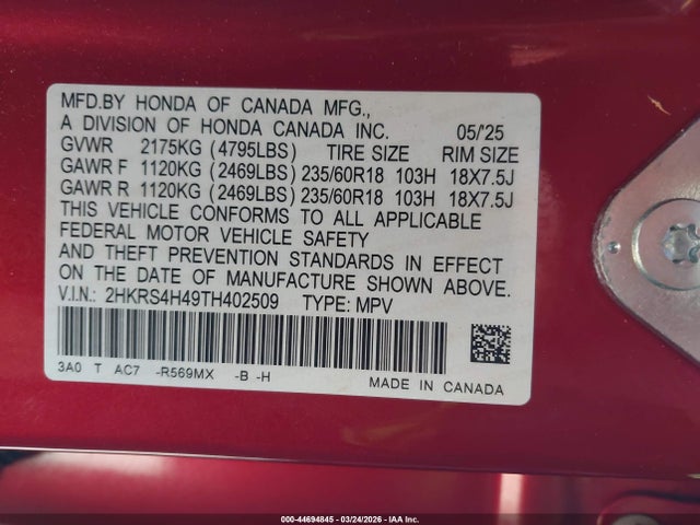 Honda CR-V Ex Awd