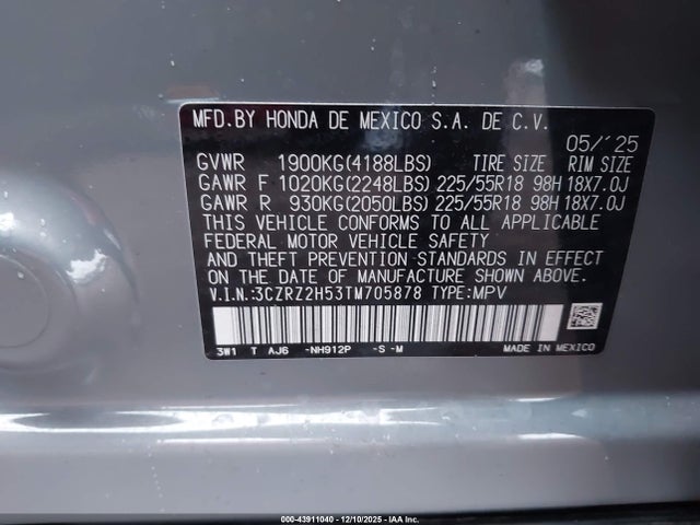 Honda HR-V Awd Sport