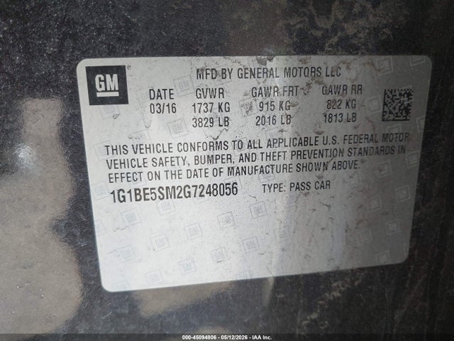 Chevrolet Cruze Lt Auto