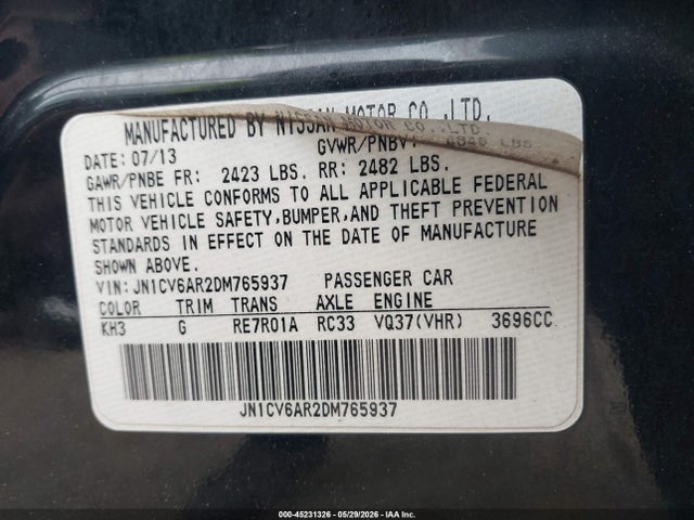 INFINITI G37x