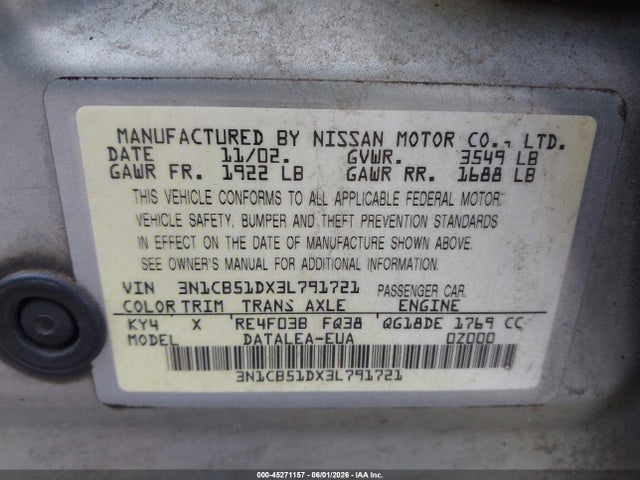 Nissan Sentra Gxe