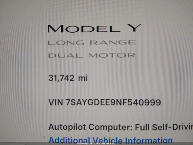 Tesla Model Y Long Range Dual Motor All-wheel Drive