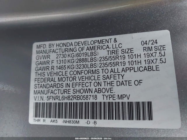 Honda Odyssey Touring