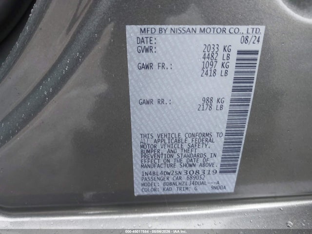Nissan Altima Sv Awd