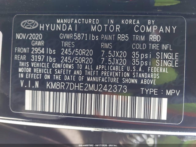 Hyundai PALISADE Calligraphy