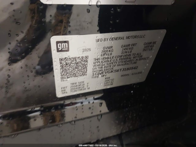 Chevrolet Traverse Awd Lt