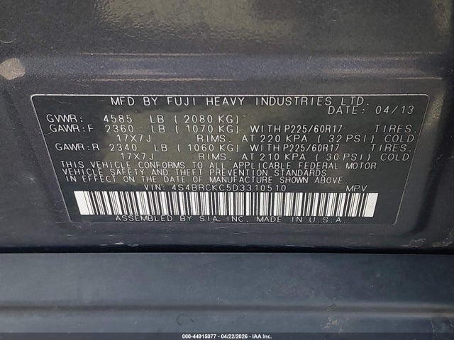 Subaru Outback 2.5i Limited