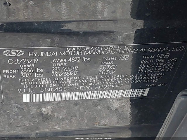 Hyundai SANTA FE Sel