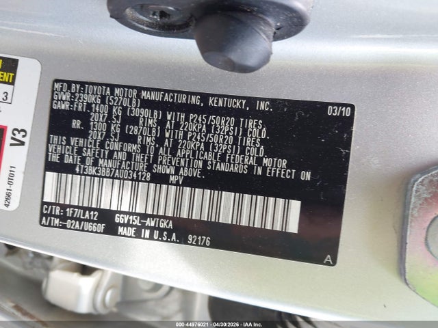 Toyota Venza Base V6