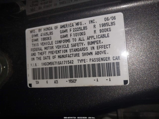 Honda Accord 2.4 Ex