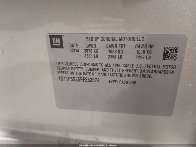 Chevrolet Malibu 1lz
