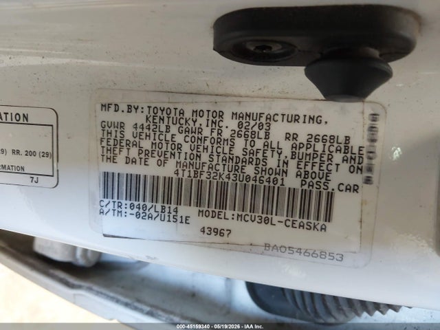 Toyota Camry Se V6