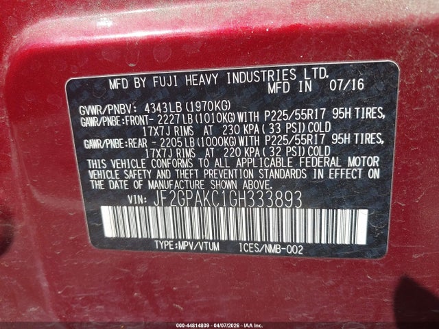 Subaru Crosstrek 2.0i Limited