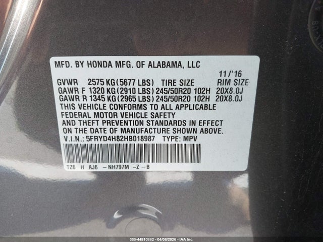 Acura MDX Advance Package