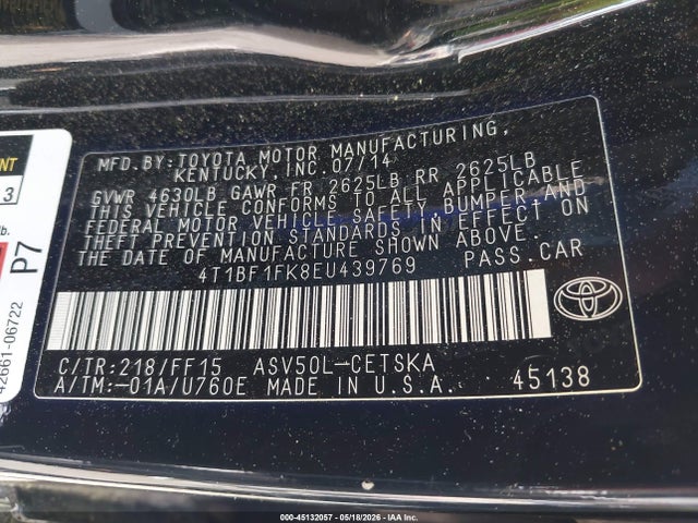Toyota Camry Se