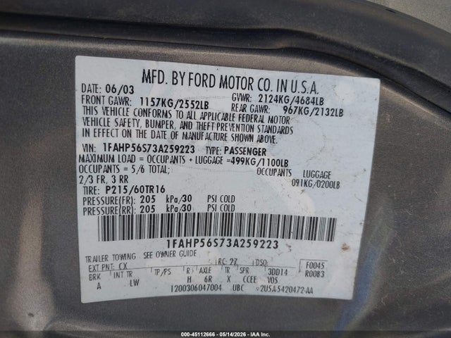 Ford Taurus Sel