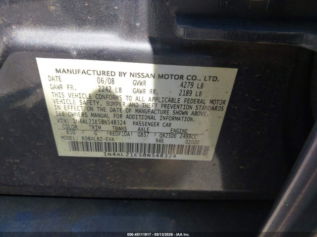 Nissan Altima 2.5 S