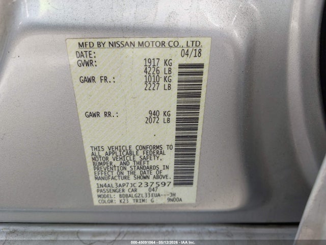 Nissan Altima 2.5 S