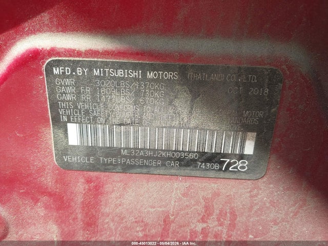 Mitsubishi Mirage Es