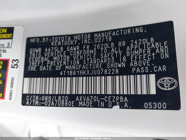 Toyota Camry Xse