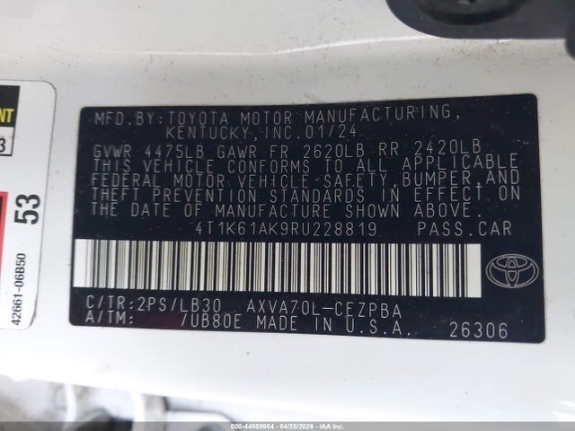 Toyota Camry Xse
