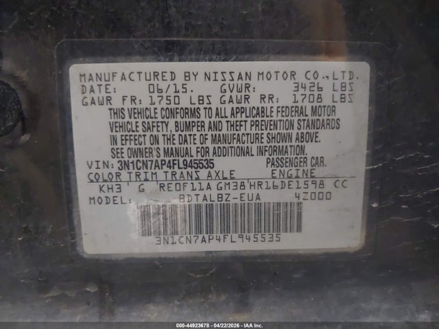 Nissan Versa 1.6 Sv