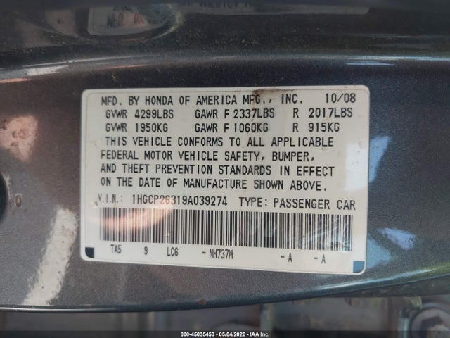 Honda Accord 2.4 Lx