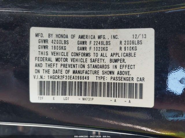 Honda Accord Lx