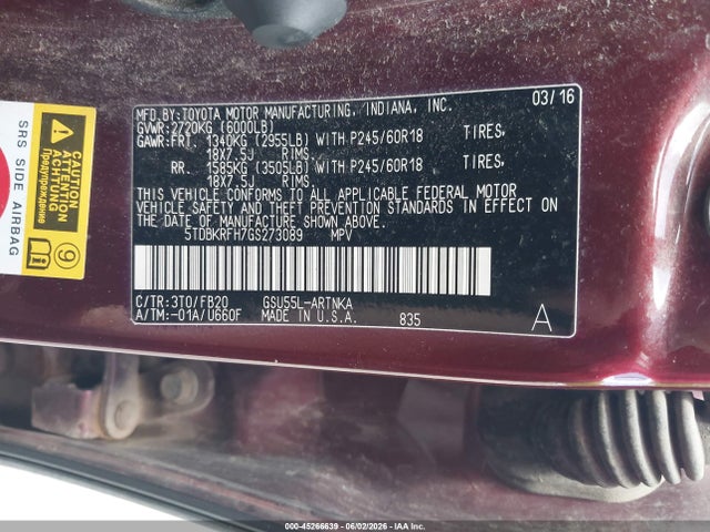 Toyota Highlander Le V6