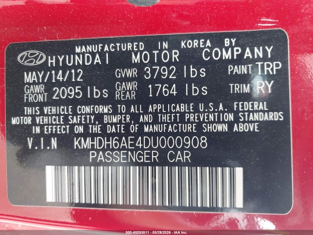 Hyundai ELANTRA Se