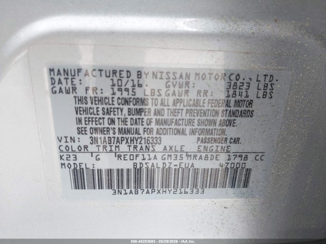 Nissan Sentra Sv