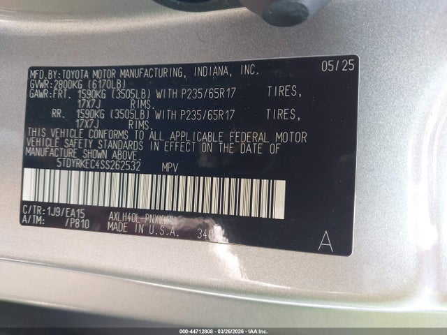 Toyota Sienna Xle