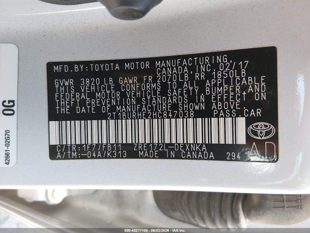 Toyota Corolla Le